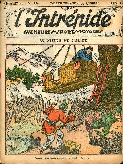 L'intrpide - n 1286 - 14 avril 1935 - Au-dessus de l'abme par Jacques Diamant