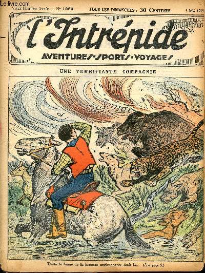 L'intrpide - n 1289 - 5 mai 1935 - Une terrifiante compagnie par J. El Macho