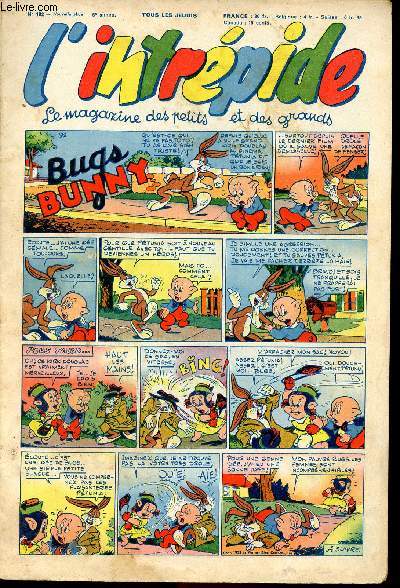 L'intrépide - nouvelle série - n° 192 - 2 juillet 1953 - Bugs Bunny par Schlessinger et Studio - Hardi John ! par Nicolo et Jeva - Arthur et Zoé par Buschmiller - Le petit Shérif par Zuffi - Guy l'intrépide par L. Bornert et R. Burty - Les fils du vent p
