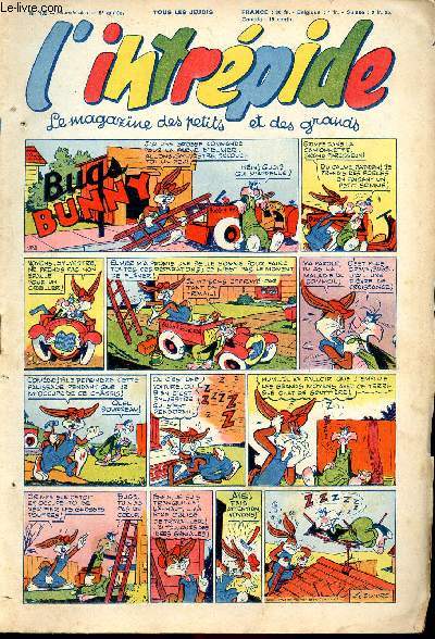 L'intrépide - nouvelle série - n° 193 - 9 juillet 1953 - Bugs Bunny par Schlessinger et Studio - Hardi John ! par Nicolo et Jeva - Arthur et Zoé par Buschmiller - Le petit Shérif par Zuffi - Guy l'intrépide par L. Bornert et R. Burty - Les fils du vent p