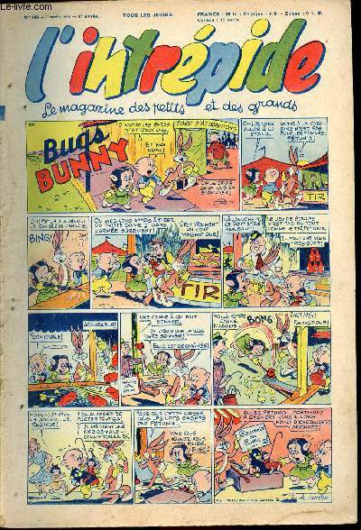 L'intrpide - nouvelle srie - n 199 - 20 aot 1953 - Bugs Bunny par Schlessinger et Studio - Hardi John ! par Nicolo et Jeva - Arthur et Zo par Buschmiller - Le petit Shrif par Zuffi - Guy l'intrpide par L. Bornert et R. Burty - Les fils du vent par