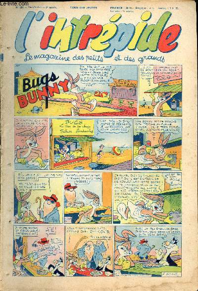 L'intrépide - nouvelle série - n° 201 - 3 septembre 1953 - Bugs Bunny par Schlessinger et Studio - Hardi John ! par Nicolo et Jeva - Arthur et Zoé par Buschmiller - Le petit Shérif par Zuffi - Guy l'intrépide par L. Bornert et R. Burty - Les fils du vent