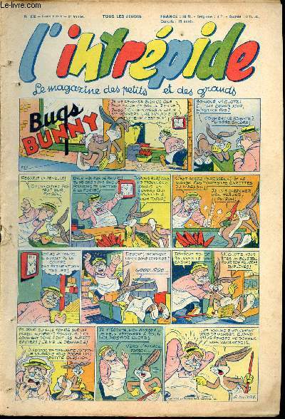 L'intrpide - nouvelle srie - n 202 - 10 septembre 1953 - Bugs Bunny par Schlessinger et Studio - Hardi John ! par Nicolo et Jeva - Arthur et Zo par Buschmiller - Le petit Shrif par Zuffi - Guy l'intrpide par L. Bornert et R. Burty - Les fils du ven