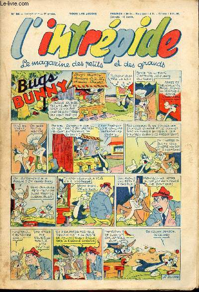 L'intrépide - nouvelle série - n° 205 - 1er octobre 1953 - Bugs Bunny par Schlessinger et Studio - Hardi John ! par Nicolo et Jeva - Arthur et Zoé par Buschmiller - Le petit Shérif par Zuffi - Guy l'intrépide par L. Bornert et R. Burty - Les fils du vent