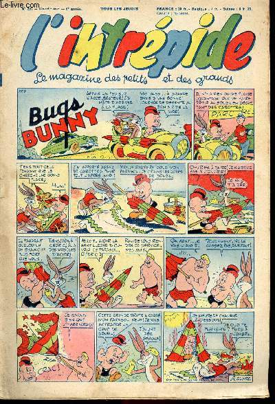 L'intrépide - nouvelle série - n° 207 - 15 octobre 1953 - Bugs Bunny par Schlessinger et Studio - Hardi John ! par Nicolo et Jeva - Arthur et Zoé par Buschmiller - Le petit Shérif par Zuffi - Guy l'intrépide par L. Bornert et R. Burty - Les fils du vent