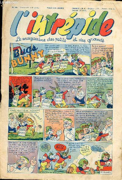 L'intrépide - nouvelle série - n° 216 - 17 décembre 1953 - Bugs Bunny par Schlessinger et Studio - Hardi John ! par Nicolo et Jeva - Arthur et Zoé par Buschmiller - Le petit Shérif par Zuffi - Guy l'intrépide par L. Bornert et R. Burty - Les fils du vent