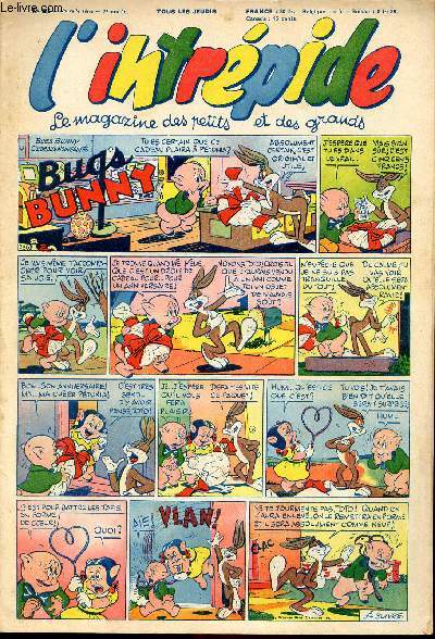 L'intrépide - nouvelle série - n° 236 - 6 mai 1954 - Bugs Bunny par Schlessinger et Studio - Hardi John ! par Nicolo et Jeva - Arthur et Zoé par Buschmiller - Le petit Shérif par Zuffi - Guy l'intrépide par L. Bornert et R. Burty - Les fils du vent par B