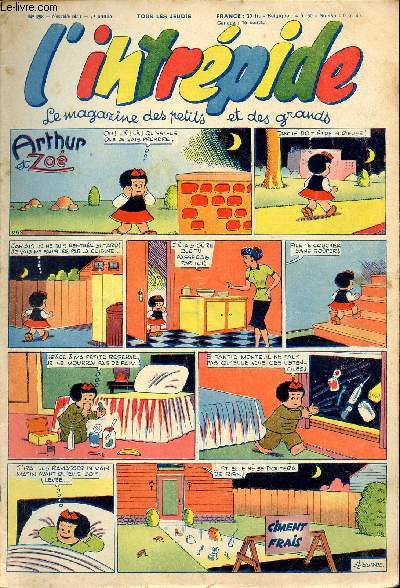 L'intrpide - nouvelle srie - n 258 - 7 octobre 1954 - Bugs Bunny par Schlessinger et Studio - Hardi John ! par Nicolo et Jeva - Arthur et Zo par Buschmiller - Le petit Shrif par Zuffi - Guy l'intrpide par L. Bornert et R. Burty - Les fils du vent p