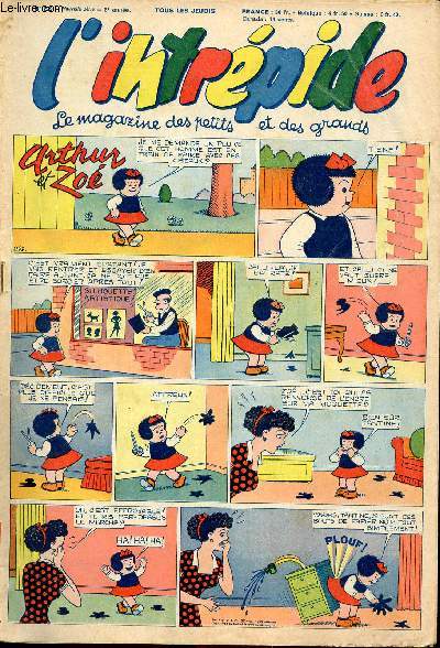 L'intrépide - nouvelle série - n° 299 - 21 juillet 1955 - Bugs Bunny par Schlessinger et Studio - Hardi John ! par Nicolo et Jeva - Arthur et Zoé par Buschmiller - Le petit Shérif par Zuffi - Guy l'intrépide par L. Bornert et R. Burty - Les fils du vent