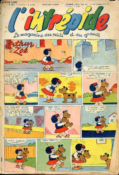 L'intrpide - nouvelle srie - n 300 - 28 juillet 1955 - Bugs Bunny par Schlessinger et Studio - Hardi John ! par Nicolo et Jeva - Arthur et Zo par Buschmiller - Le petit Shrif par Zuffi - Guy l'intrpide par L. Bornert et R. Burty - Les fils du vent