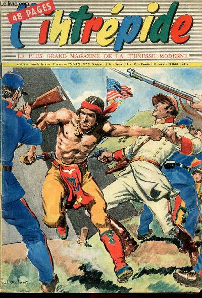 L'intrpide - nouvelle srie - n 408 - 22 aot 1957 - La presse sportive d'il y a 50ans - pour fabriquer un dessin anim, il faut 130.000 dessins - Les aventures de Nicky Chat - Cochise le grand chef des indiens Apaches - L'archer Vert - Embourbs - La v