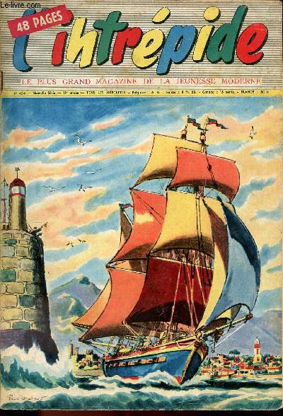 L'intrépide - nouvelle série - n° 434 - 19 février 1958 - La tête de Gaignard a battu les jambes de Rousseau - Une drague marine aspiratrice - L'aigle et le faucon - L'aigle de Quito - 135 kilomètres à l'heure mais c'était en 1895 - la flèche noire d'aprè