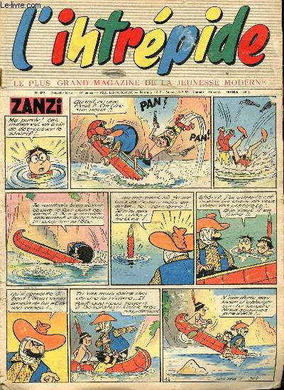 L'intrpide - nouvelle srie - n 469 - 22 octobre 1958 - Jean Prat - la Dauphine Floride - Le chevalier Jehan - Tu es Roi Ignosi ! J'ai apprivois un gupard -- Tip le Hardi - Le cavalier rouge - Zanzi par Erik - Dicky l'intrpide - David Crockett - Buff