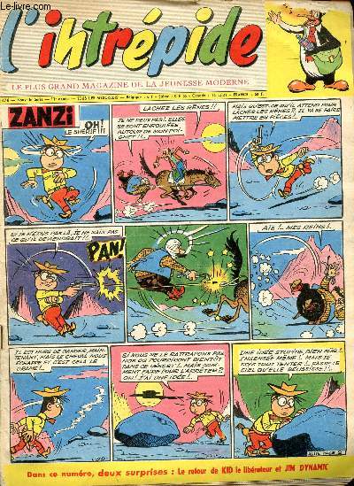 L'intrépide - nouvelle série - n° 478 - 24 décembre 1958 - Jim Dynamic - Armand Penverne - Les tribulations de Pépino - Plastiquen ce bon génie au pays des jouets - L'oeil magique - la traitrise de Gagoul --Commando du silence - Steve Hollyghan mène l'enq