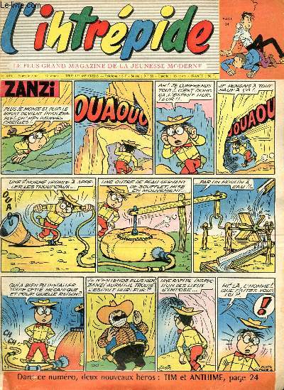 L'intrpide - nouvelle srie - n 486 - 18 fvrier 1959 - Just Fontaine par Andr Chassaignon - Monsieur Lpinoche par Claude Verrier - L'avion-oiseau par Lucile Augeron - Diabolo - ...