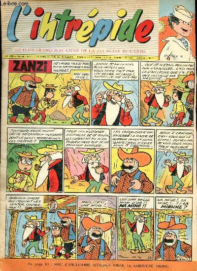 L'intrpide - nouvelle srie - n 488 - 4 mars 1959 - Ercole Baldini par Andr Chassaignon - Les aventures de Mouss'Tick par G. Richer et J. L. Pesch - Les vikings - Le fils du Bootlegger par G. Roux - ...