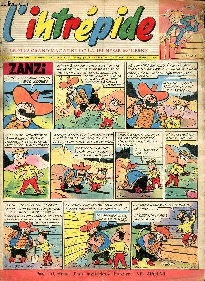L'intrpide - nouvelle srie - n 497 - 6 mai 1959 - Andr Darrigade par Andr Chassaignon - Bob Hine reporter - Vif Argent - Fernandel et Toto sont les dsopilantes vedettes de La loi, c'est la loi, film de Christian Jaque - L'insaisissable rseau - ...