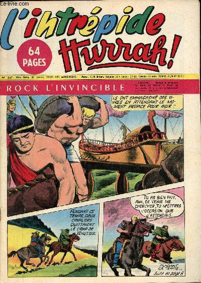 L'intrpide - nouvelle srie - n 547 - 20 avril 1960 - Jean Vuarnet par Andr Chassaignon - Vous ne savez pas tout sur les petits autos par Lucile Augeron - Une cuisinire solaire par Lucile Augeron - Le secret de Messire Donat - Les provinces de France
