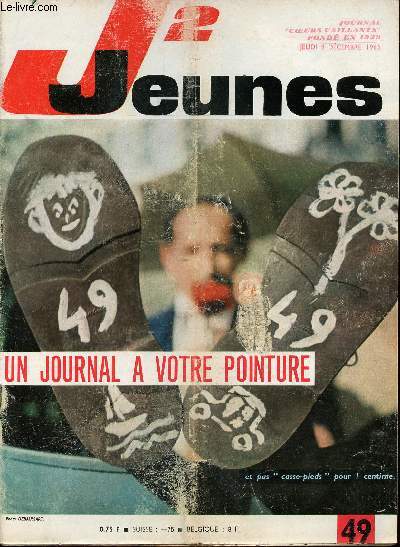 J2 Jeunes - n 49 - 9 dcembre 1965 - Le projet Mercury par Albert Ducrocq - La corrida de Saint Pancrace par Godet et Gloesner - La France dans l'espace - Elisabeth, reine des belges - Football; une grande illusion ? - Le dpart en flche de Georges Chel