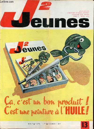 J2 Jeunes - n 13 - 31 mars 1966 - Le saut en longeur et le triple saut pas Eric Battista - Le dernier shoot par Plaprat - Vingt mille lieues sous les mers - Orly, champion du monde - Christine Caron - la pche est-elle un sport ? - L'accrocheuse automob