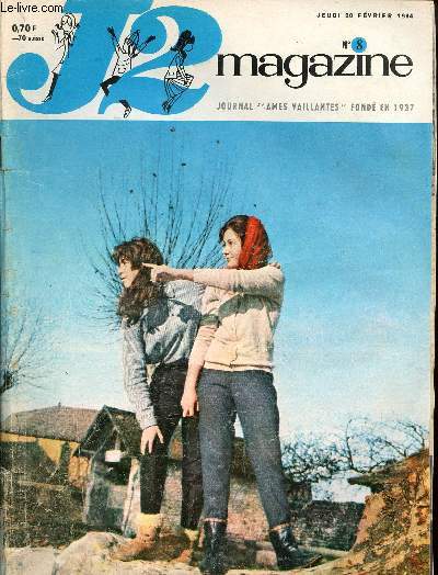 J2 Magazine - n 8 - 20 fvrier 1964 - Inquitude  Saint-Nazaire - Un beau chssis - L'pave aux diamants par Amiel et Mari - Le point de vue du lapin sur les fourrures des autres - La sonate en Fat par Benoit - Les franais ont bien commenc l'anne Ol