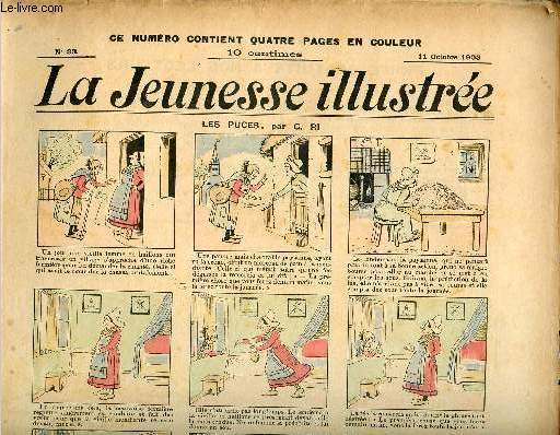 La Jeunesse Illustre - n 33 - 11 octobre 1903 - Les puces par Ri - Le guerrier et l'alchimiste par Monnier - Jean Lahure - La revanche des animaux par Falco - Steeple-chase par Rabier - ...