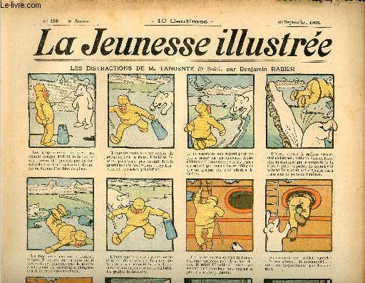 La Jeunesse Illustre - n 186 - 16 septembre 1906 - La grenouille et le boeuf par Monnier - Histoire du Ferlinfinfine par Valverane - Le crapaud et le bon petit garon par Falco - Pris  son propre pige par Moriss - Le stratagme de l'oncle Tom Hatt par