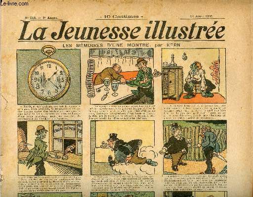 La Jeunesse Illustre - n 216 - 14 avril 1907 - Les mmoires d'un montre par Kern - Un vrai mystre par Motet - La nouvelle Rome - Un bon tireur par Barn - L'oie par Rabier - ...