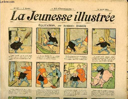 La Jeunesse Illustre - n 217 - 21 avril 1907 - Equitation par Rabier - Conscience inquite par Cyr - Un mnage malhonnte par Thlem - ...