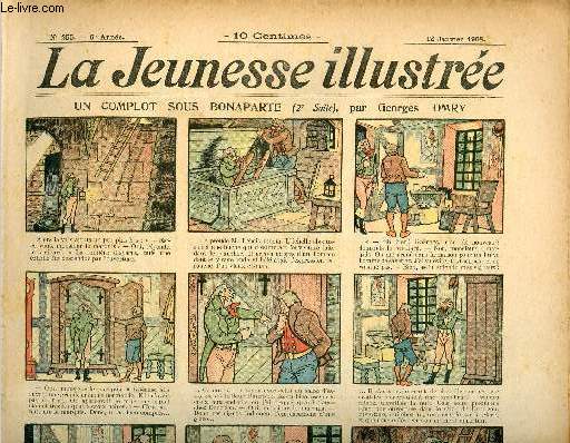 La Jeunesse Illustre - n 255 - 12 janvier 1908 - la lgende de l'Hermine par Valvrane - Une brimade par Leguey - Le peintre et le vache Moriss - Les mouches par Rabier - ...