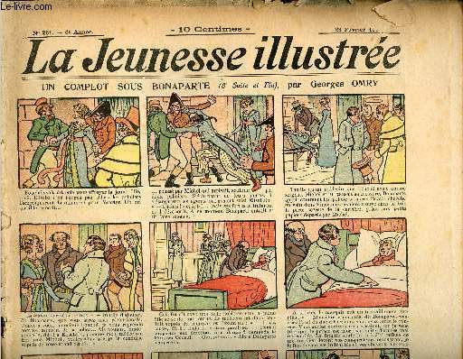 La Jeunesse Illustre - n 261 - 23 fvrier 1908 -Traiterise dvoile par Monnier - les deux boules par Falco - Chien et chat - Le grand journal du petit Paul par Rabier - ...