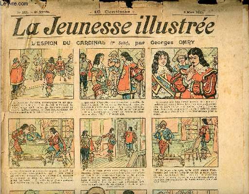 La Jeunesse Illustre - n 367 - 6 mars 1910 - Le trsor par Ymer - Le baron Gaspard-Le-Cruel par Thlem - Les deux peureux par Espagnat - Cancan et Grenouillot par Rabier - ...