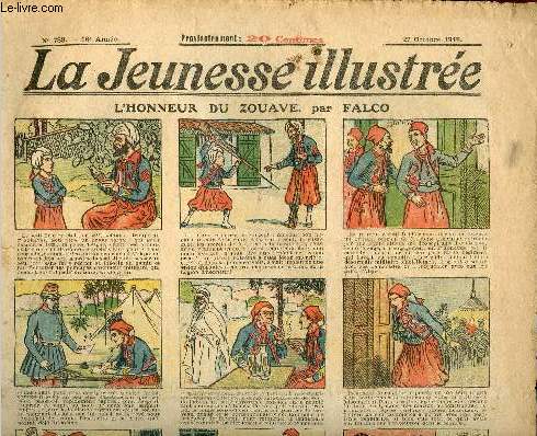 La Jeunesse Illustre - n 789 - 27 octobre 1918 - L'honneur du Zouave par Falco - Le collier de Roslys par Motet - L'esclave gaulois par Lger - Un bandit qui n'a pas de chance par Rabier - ...