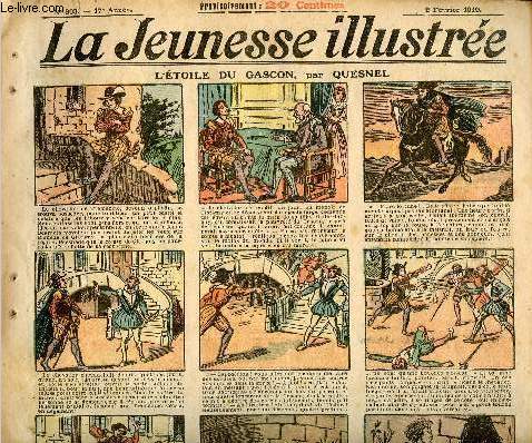 La Jeunesse Illustre - n 803 - 2 fvrier 1919 - L'toile du Gascon par Quesnel - Carmagna le pcheur - L'argentier de venise par Hallez - Un naufrage - rose-de-mai - ...