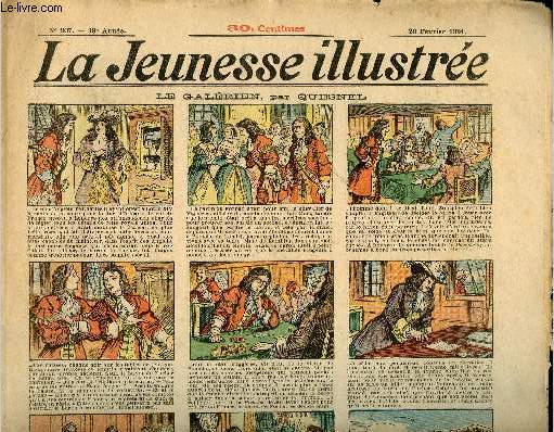 La Jeunesse Illustre - n 907 - 20 fvrier 1921 - Le galrien par Quesnel - L'ane du pauvre Ali par Ymer - la passion du jeu - la gifle par Ly - ...