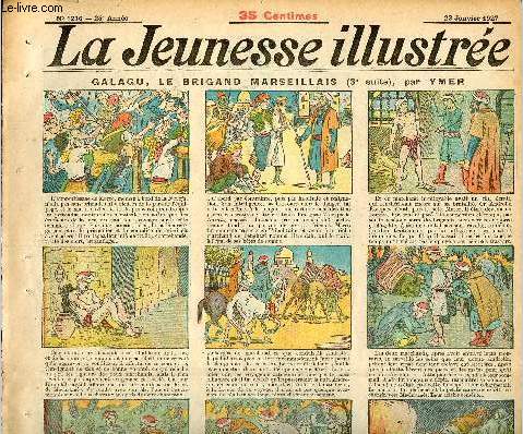 La Jeunesse Illustre - n 1216 - 23 janvier 1927 - Trahi par une rose par Falco - Les cheveux d'or par George-Edward - Histoire bien parisienne par Asy - ...