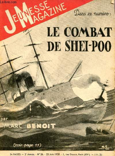 Jeunesse Magazine - n 26 - 25 juin 1939 - Le combat de Shei-Poo par Marc Benoit