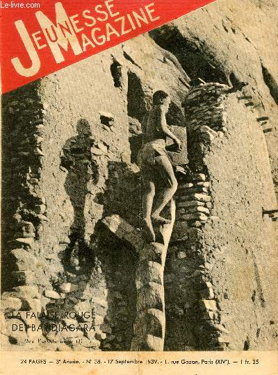 Jeunesse Magazine - n 38 - 17 septembre 1939 - La falaise de Bandiagara par Andr Falcoz