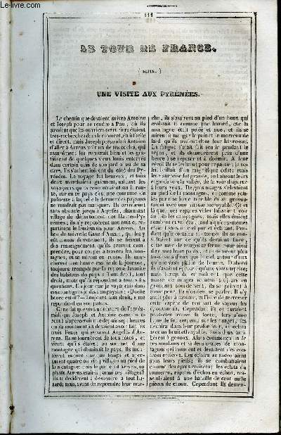 Le Journal des Enfans - extrait du tome 3 - 3eme anne - Le tour de France (suite) par Frdric Souli - Rcrations de l'cole Militaire : Bataile d'Ina par A. Brant / gravures de Lacoste