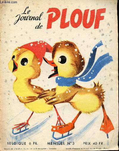 Le journal de Plouf - mensuel n 3 - janvier 1957 - Plouf s'envole !