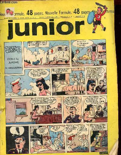 Junior (Complment Chez Nous) - Anne 1970 - n2 + 3 + 6  13 + 15  35 + 38 + 40  52 - du 8 janvier au 24 dcembre 1970