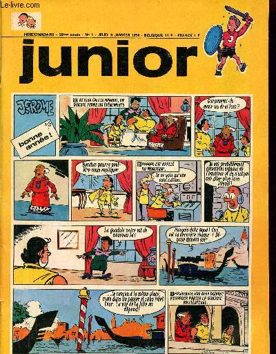 Junior (Complment Chez Nous) - Anne 1974 - n1  52 - du 3 janvier au 26 dcembre 1974