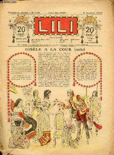 Lili - anne 1922 - n115  118 + 120  123 + 125 - du 5 janvier au 16 mars 1922