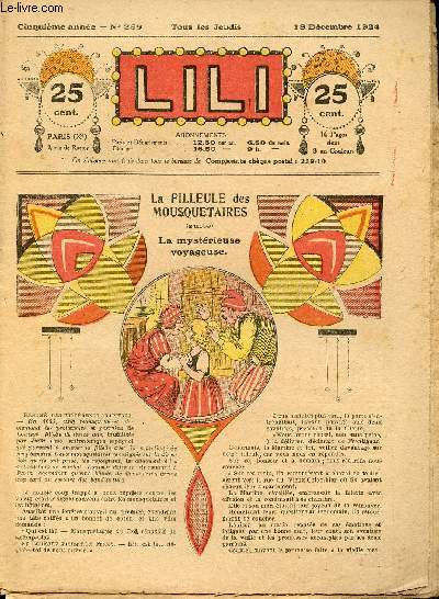 Lili - anne 1924 - n269 et 270 - 18 et 25 dcembre 1924