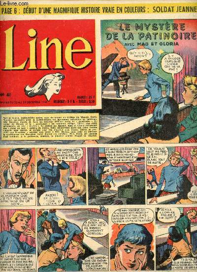 Line - n 41 - semaine du 22 au 29 dcembre 1955 - La vie fabuleuse de Jules Verne - ...