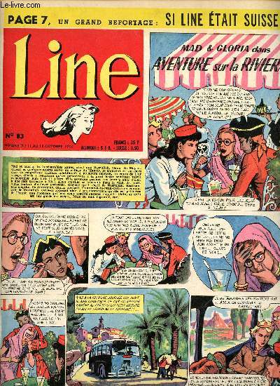 Line - n 83 - semaine du 11 au 18 octobre 1956 - Ninette de Valois, grande animatrice de Ballets - L'ile aux oiseaux - ...
