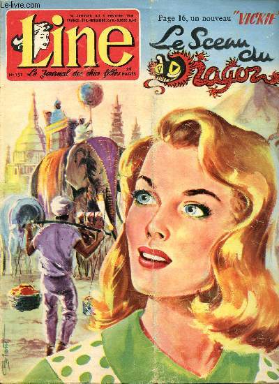 Line - n 151 - semaine du 30 janvier et 6 fvrier 1958 - Isabelle la Catholique par Edouard Aidans - Mylne Demongeot - ...