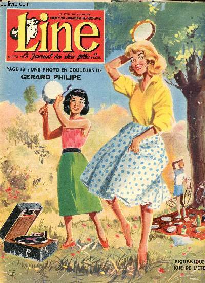 Line - n 172 - semaine du 26 juin au 2 juillet 1958 - Georgine de Chastellux par Edouard Aidans - Elle a fait les plus beaux tutus du monde, madame Anna Ologan Pavlova - Entre chien et loup - ...