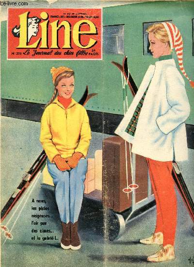 Line - n 201 - semaine du 15 au 22 janvier 1959 - Madame et son auto - Agatha Christie par Edouard Aidans - La mode chez les Zoulous - ...