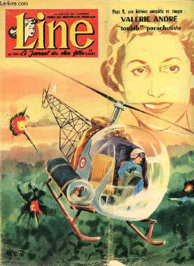 Line - n 203 - semaine du 23 janvier au 5 fvrier 1959 - Feu d'Artifice avec Romy Schneider - Valrie Andr - L'cole de dcoration florale - ...